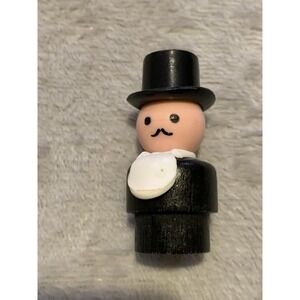 Vintage Fisher Price Wooden Body‎ Little People Circus #135 Ringmaster